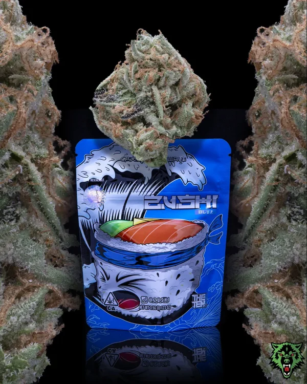 blue zushi, blue zushi weed, blue zushi weed strain, blue zushi by ten co, blue zushi weed