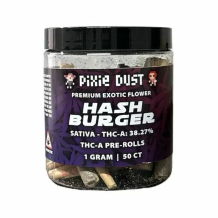 Pixie Dust THCA Pre Roll Hash Burger 1g | 50 CT